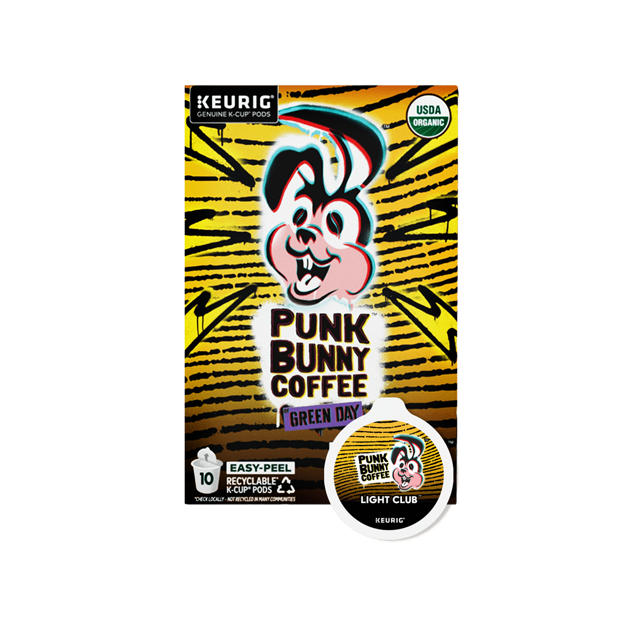 Light Club K-Cup® Pods x Punk Bunny by Green Day – Punk Bunny Coffee