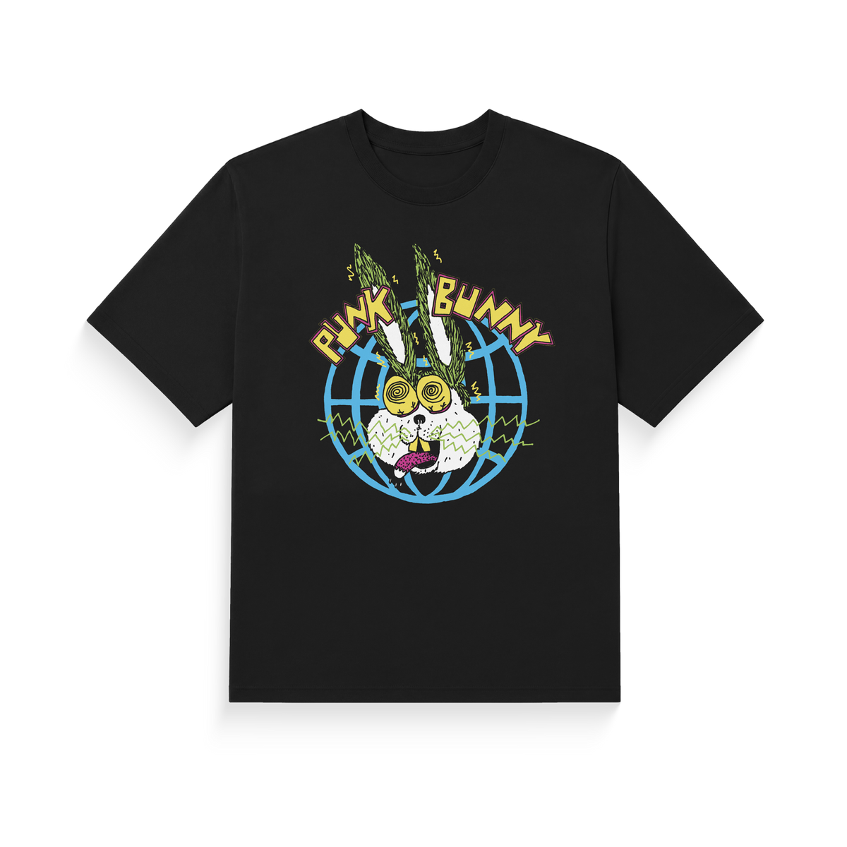 Punk Bunny T-Shirt - Black