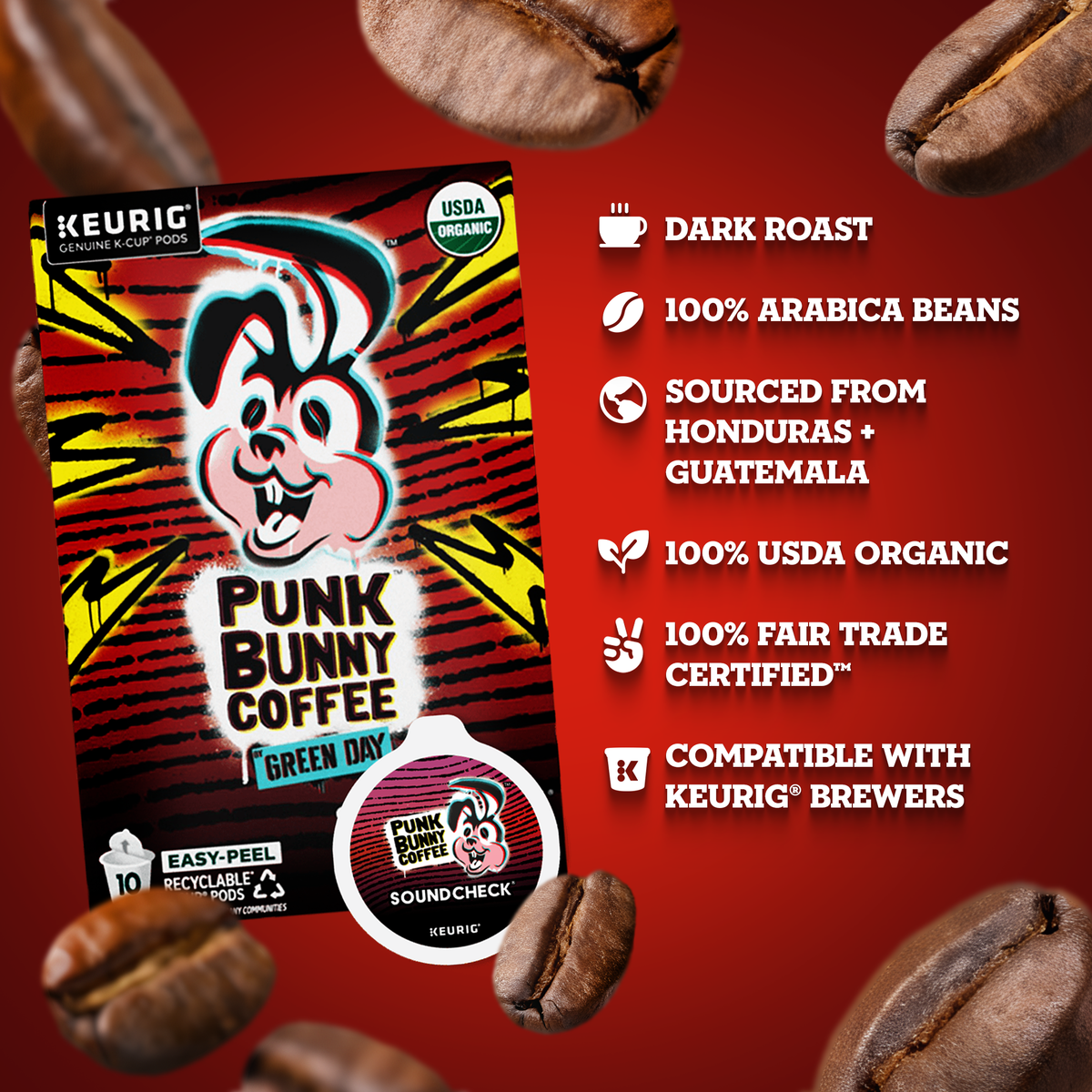 Soundcheck K-Cup® Pods x Punk Bunny by Green Day – Punk Bunny Coffee